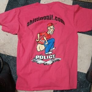 Gildan Red Graphic Men's Tee